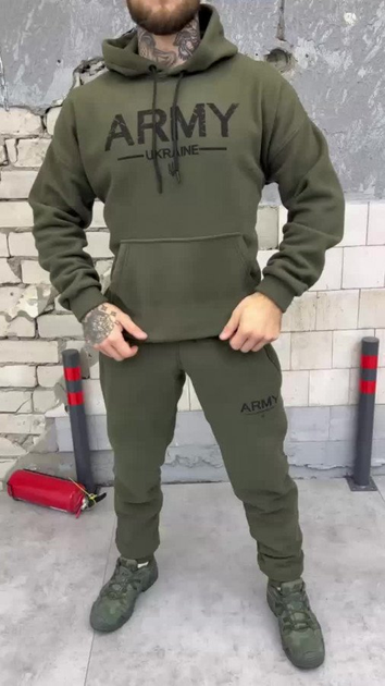 Флисовый костюм Ukrainian army oliva Вт6732 S - изображение 2