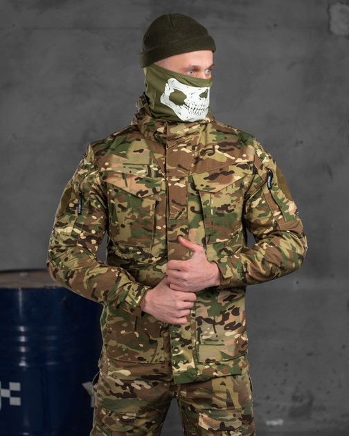 Весенняя тактическая куртка мультикам рипстоп (вафелька) Tactic Ii Вт76575 L - изображение 1