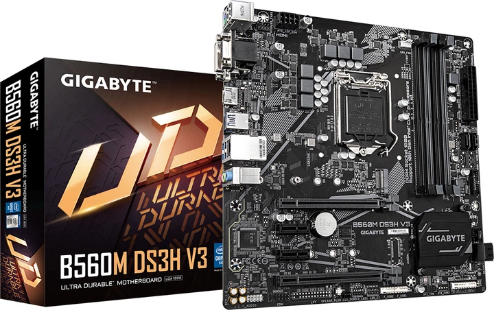Материнская плата Gigabyte B560M DS3H V3 (s1200, Intel H470, PCI