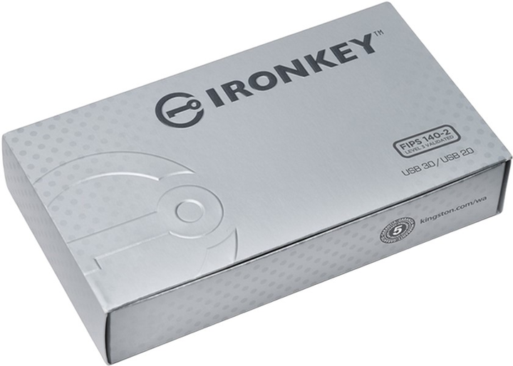 Флеш пам'ять Kingston IronKey Basic S1000 Encrypted 8GB USB 3.0 Silver (IKS1000B/8GB) - зображення 2
