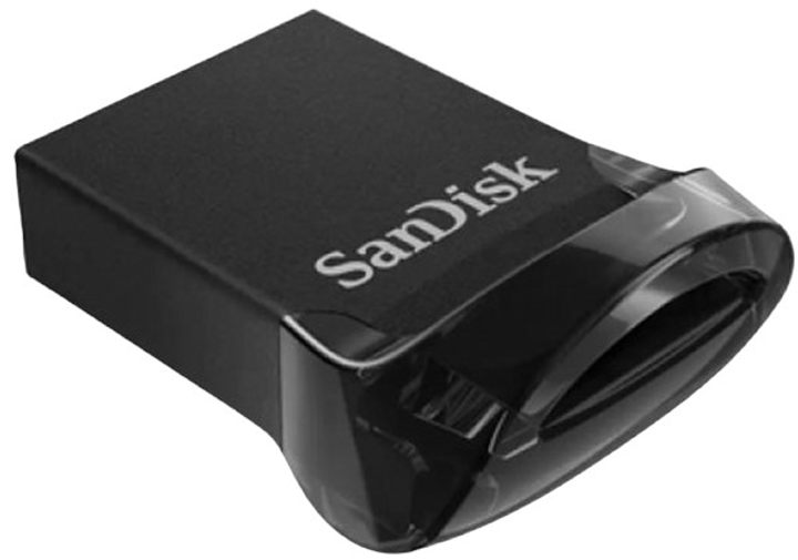 Pendrive SanDisk UltraFit HiSpeed USB Drive 32GB USB 3.1 Czarny (SDCZ430-032G-G46T) - obraz 1