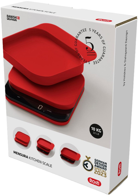 Ваги кухонні Rosti Mensura Red (25678) - зображення 6
