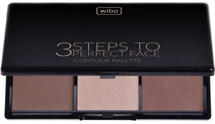 Paleta do konturowania twarzy Wibo 3 Steps To Perfect Face Contour Palette Dark 10 g (5901801614708) - obraz 1