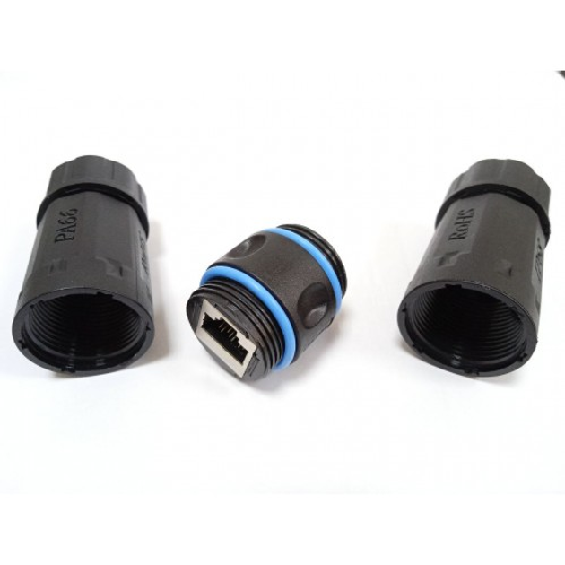Герметичный разъем SZC-023 RJ45 CAT6 "мама-мама" для для сетевого ...