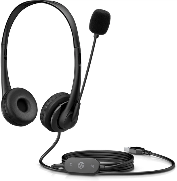 Słuchawki HP Stereo G2 USB Black (428H5AA) - obraz 5