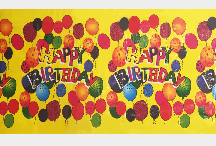 Скатерть Детская Полиэтиленовая На Стол Happy Birthday Разноцветные Шары 180х110см - Фото 2 Скатерть Детская Полиэтиленовая На Стол Happy Birthday Разноцветные Шары 180х110см - изображение 2