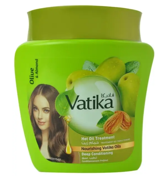 Маска для волосся Dabur Vatika Глибоке кондиціювання, 500 г - Фото 1 Маска для волосся Dabur Vatika Глибоке кондиціювання, 500 г - зображення 1