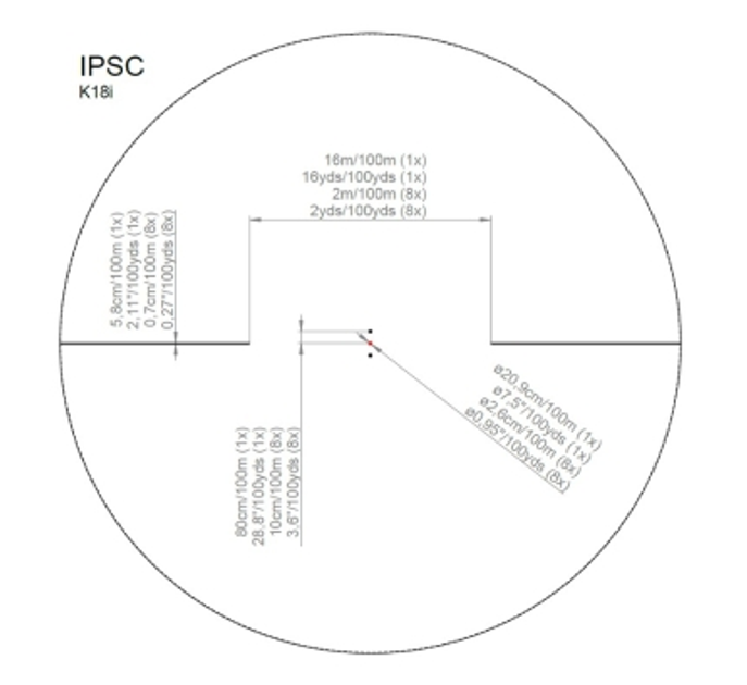 Приціл оптичний KAHLES K 18i 1-8x24 IPSC - зображення 2