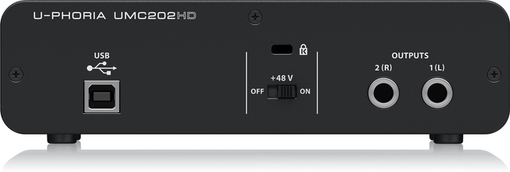 Аудіоінтерфейс Behringer UMC202HD (27000445) - зображення 4