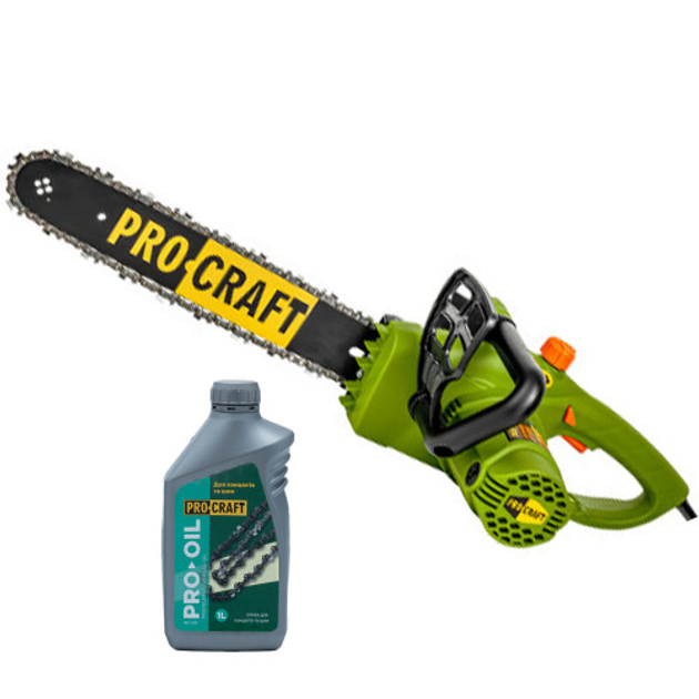 Цепная пила Procraft K1800 боковая + Масло Procraft для цепи 1 л – фото ...