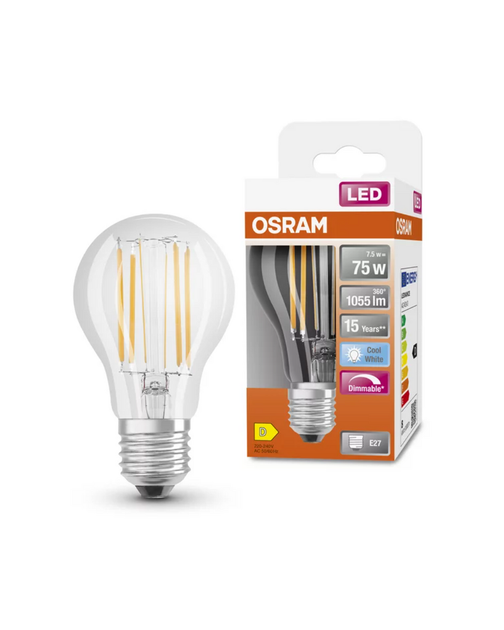 Лампочка Osram 4058075434967 Led Retrofit Dim E27 7.8W 4000K 1055Lm IP20 (066523) - изображение 2