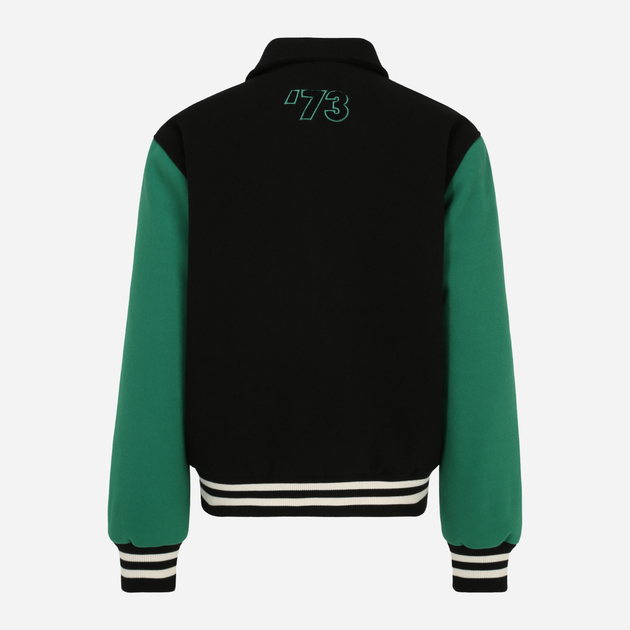 Бомбер чоловічий Fila FAM0558 83297 L Чорний/Зелений (4064556498410) - зображення 6