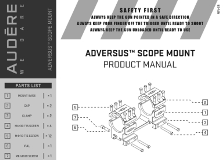 Моноблок AUDERE Adversus Gen 2 Diam 34 Medium H34 - зображення 2