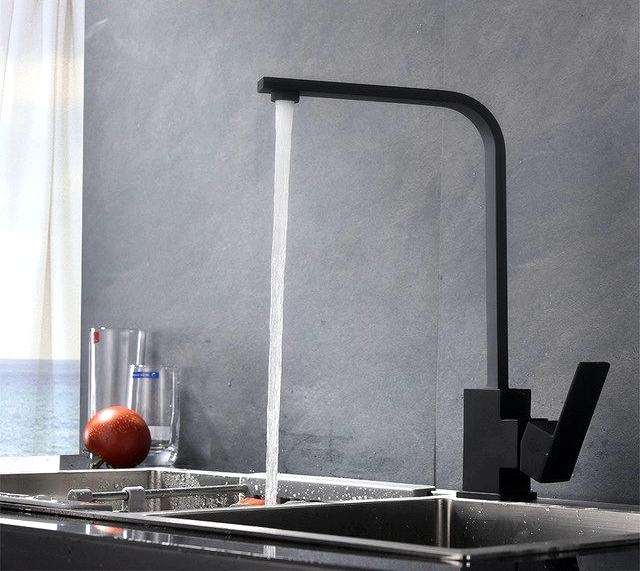 Смеситель кухонный AQUAMARIN BLADE 360 NERO granite (Черный матовый) - изображение 6