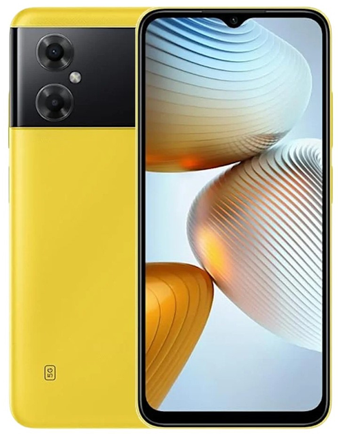 Мобільний телефон POCO M4 5G 4/64GB DualSim Yellow (6934177779350) - зображення 1