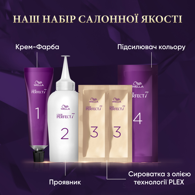 Стійка фарба для волосся Wella Color Perfect 7 4/0 Темний