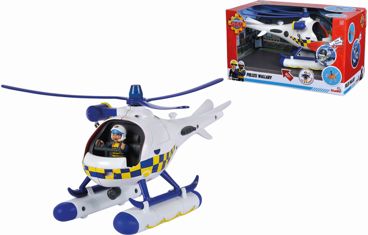 Helikopter policyjny Simba Fireman Sam z figurką (4006592081010) - obraz 1