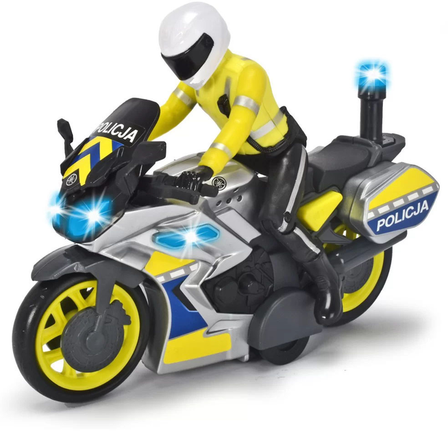 Motocykl policyjny Dickie Toys SOS Police Bike (4006333078194) - obraz 2