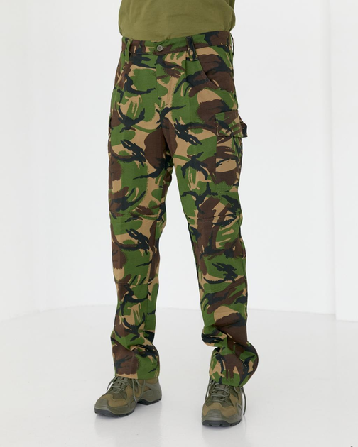 Брюки мужские камуфляж Британка с усиленными коленями, брюки полевые камуфляжные хлопковые 46 - изображение 1