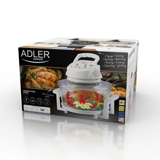 АЕРОГРИЛЬ ГАЛОГЕННИЙ КОМБІВАР ADLER AD 6304 - зображення 7