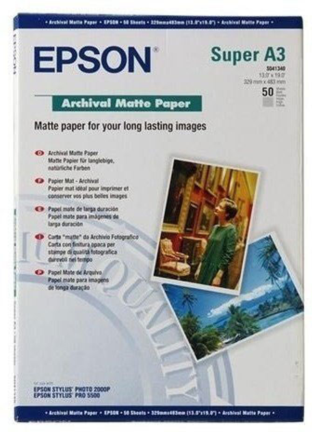 Фотопапір Epson Matte A4 50 аркушів (C13S041569) - зображення 1