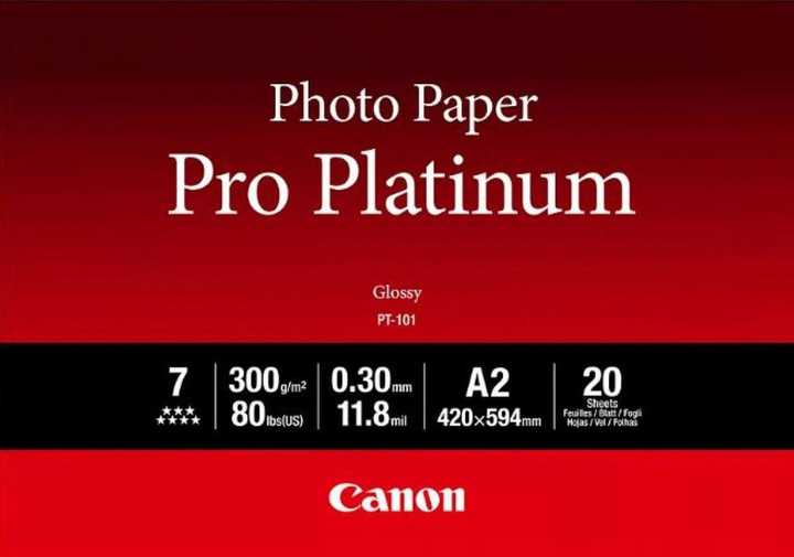 Papier fotograficzny Canon Pro Platinum PT-101 A2 20 arkuszy (2768B067) - obraz 1