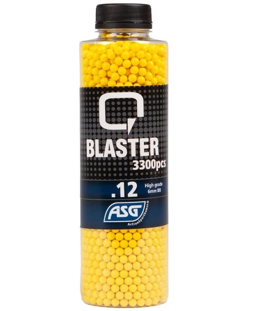 Страйкбольные шарики ASG Q Blaster 0.12 гр., 3300 шт yellow (6 мм) - изображение 1