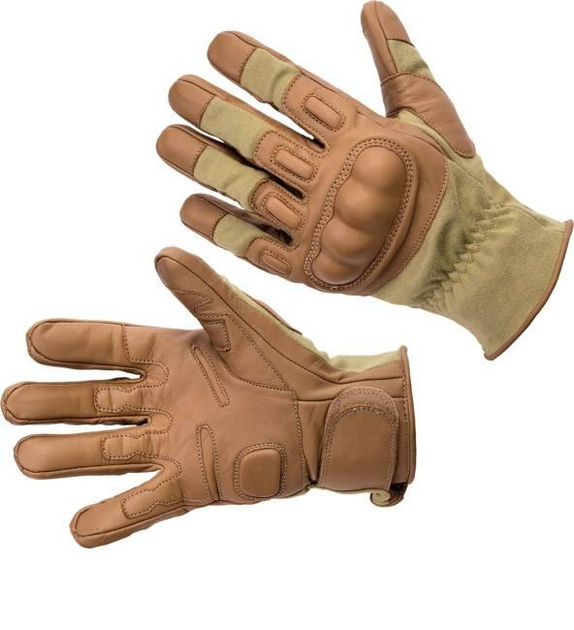 Перчатки Defcon 5 GLOVE NOMEX / KEVLAR FOLGORE 2010 COYOTE TAN размер L coyote tan - изображение 1