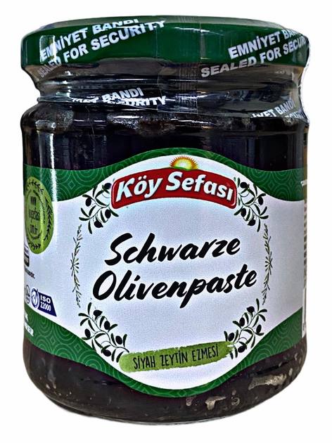 Паста з чорних вяленіх маслин Schwarze Olivenpaste KoySefasi 200г - зображення 1