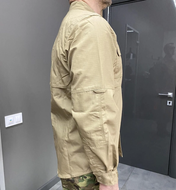 Армейская рубашка, Койот, размер XXL, Yakeda, тактическая рубашка для военного - изображение 2