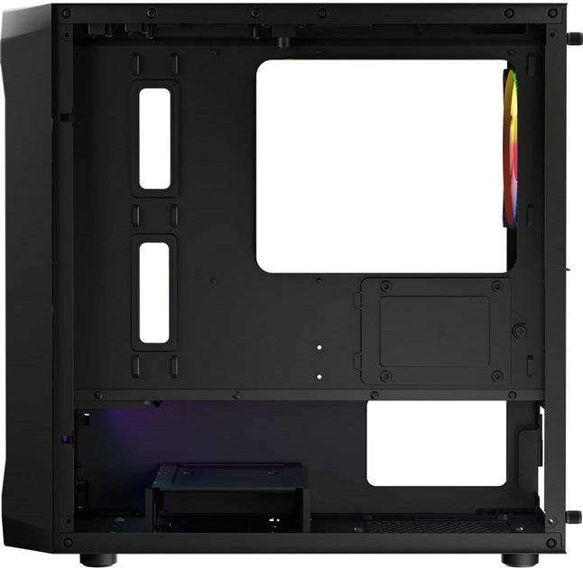 Obudowa Logic Concept Portos Mesh+Glass ARGB fans 3x120 mm Black (AM-PORTOS-10-0000000-0002) - obraz 8