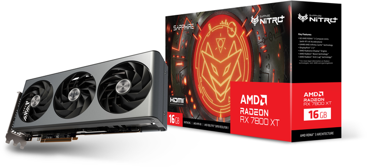 Karta graficzna Sapphire PCI-Ex Radeon RX 7800 XT Nitro+ 16GB GDDR6 (256bit) (2565/19500) (2 x HDMI, 2 x DisplayPort) (11330-01-20G) - obraz 8