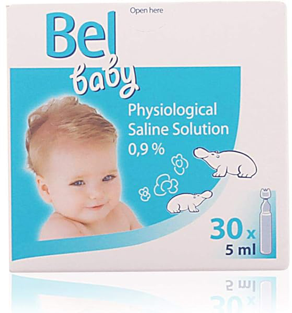 Розчин соляний Bel Baby Physiological Saline Solution 30 x 5 мл (4046871006044) - зображення 1