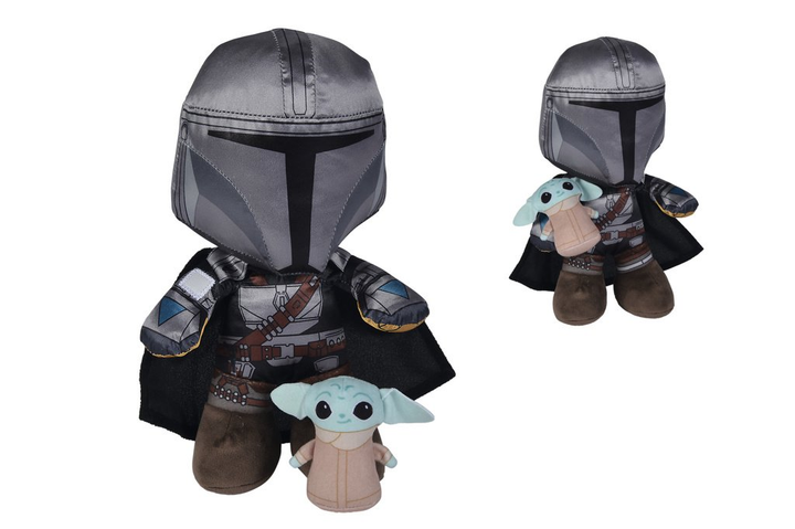 Zestaw maskotek Simba Disney Star Wars Mandalorianin i Grogu 25 cm (5400868012750) - obraz 3