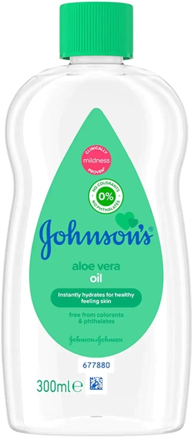 Olejek Johnsons Baby Oil Aloe Vera 300 ml (3574669908504) - obraz 1