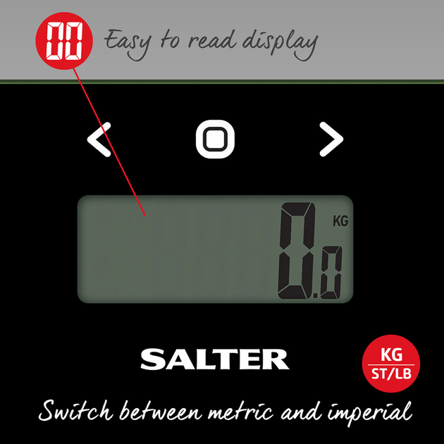 Ваги підлогові SALTER Glass Analyzer Scale (9150 BK3R) - зображення 4