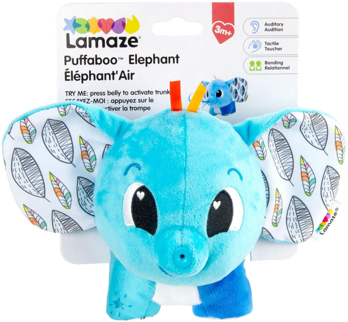 М'яка іграшка Tomy Lamaze Слоненя Блакитний 15 см (0796714274676) - зображення 1
