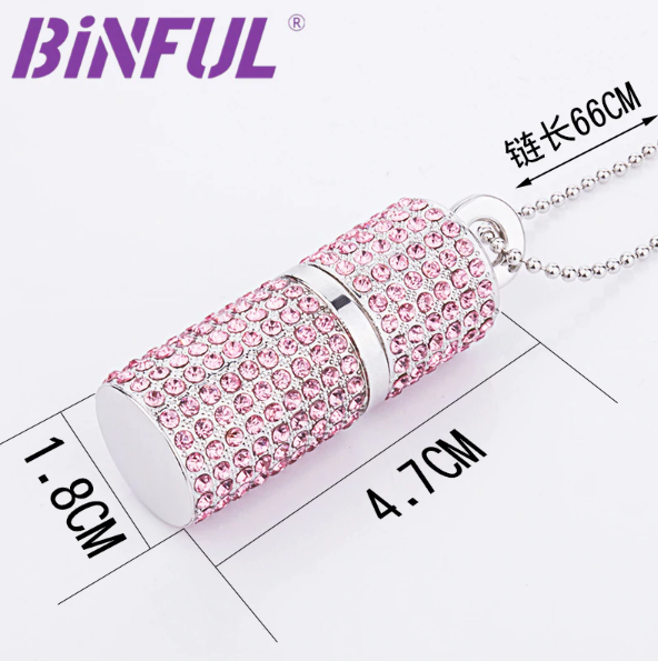 Фигурная флешка TG 32GB Кулончик Pink USB 2.0 - Фото 3 Фигурная флешка TG 32GB Кулончик Pink USB 2.0 - изображение 3