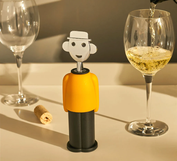 Штопор механический Alessi Alessandro M 21 см желтый (AAM23YELLOW) - Фото 3 Штопор механический Alessi Alessandro M 21 см желтый (AAM23YELLOW) - изображение 3