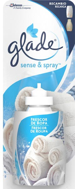 Wkład do automatycznego odświeżacza powietrza Glade Sense y Spray Rec Frescor Ropa 18 ml (5000204986266) - obraz 1