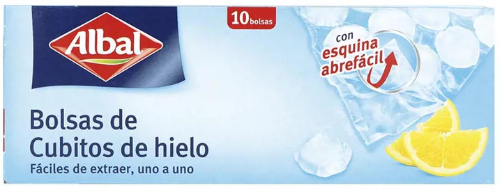 Пакетики для виготовлення кубиків льоду Albal Cubitos De Hielo 10 шт (8410208958959) - зображення 1