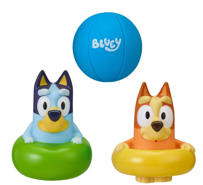 Zestaw figurek Bluey Water Squirters Bath 2 szt (5713396901565) - obraz 2