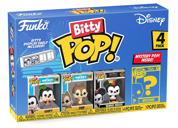 Zestaw figurek Funko Bitty Pop Disney Goofy Chip Minnie Mouse & Mystery 2.5 cm (0889698713221) - obraz 1