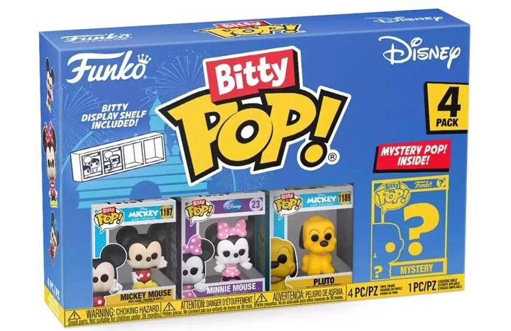 Zestaw figurek Funko Bitty Pop Disney Mickey Mouse Minnie Mouse Pluto & Mystery 2.5 cm (0889698713191) - obraz 1