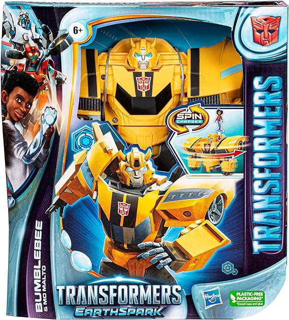 Robot transformujący Hasbro Transformers Earthspark Spinchanger Bumblebee z figurką (5010994184162) - obraz 1