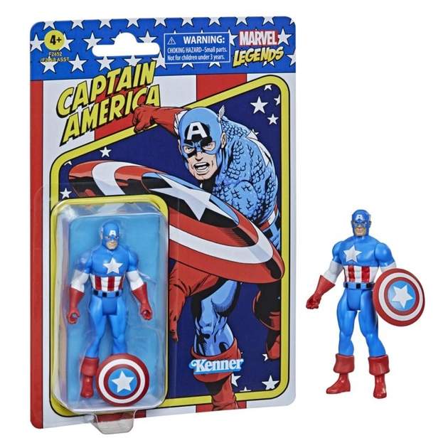 Фігурка Hasbro Marvel Legends Retro Капітан Америка 10 см (5010993842513) - зображення 1