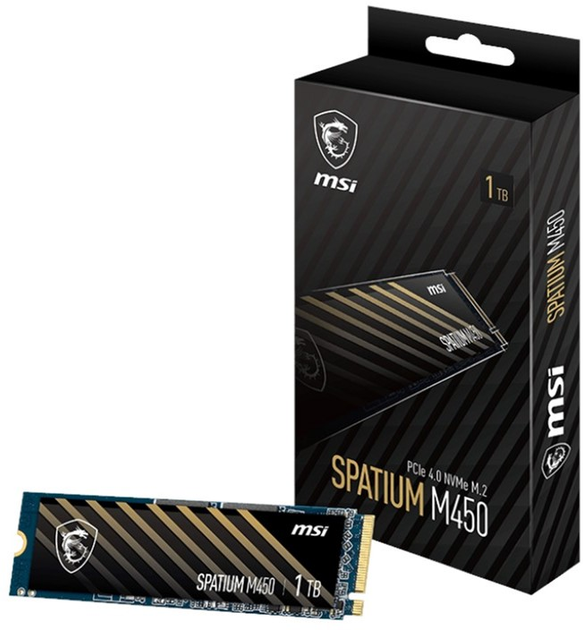 Dysk SSD MSI Spatium M450 1TB M.2 2280 NVMe PCIe 4.0 3D NAND (S78-440L920-P83 / S78-440L980-P83) - obraz 5