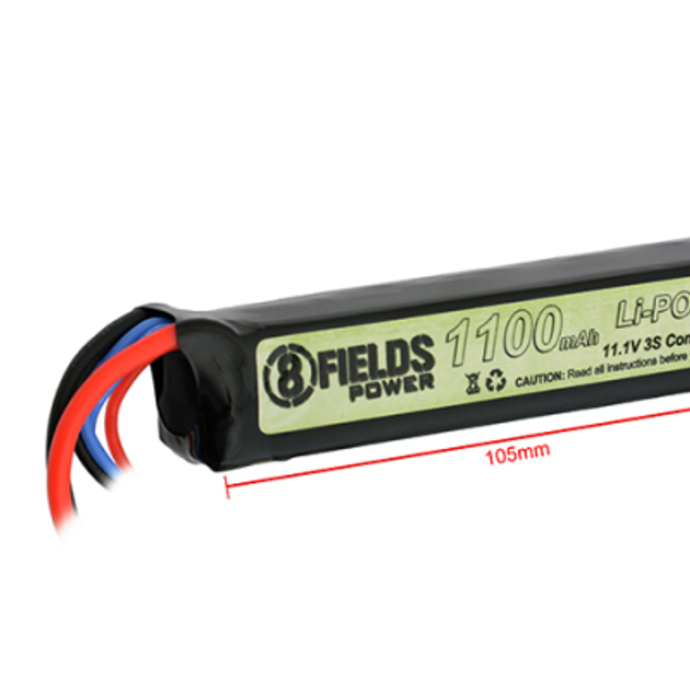 Акумулятор 8Fields LiPo 11.1V 1100mAh 15/30C - зображення 2