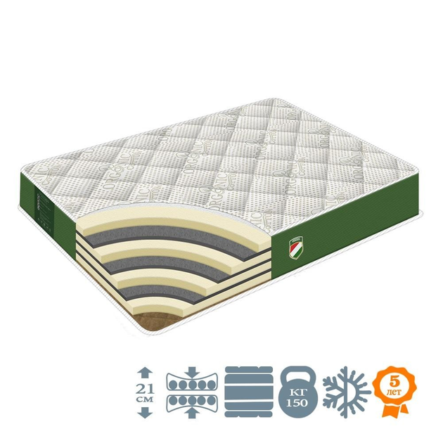 Матрас Многослойный HomeFort 80x190 см ( Термовойлок +Шерсть ), 1 ...