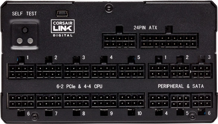 Блок живлення Corsair AX1600i Digital ATX 1600 Вт (cp-9020087-eu) - зображення 7